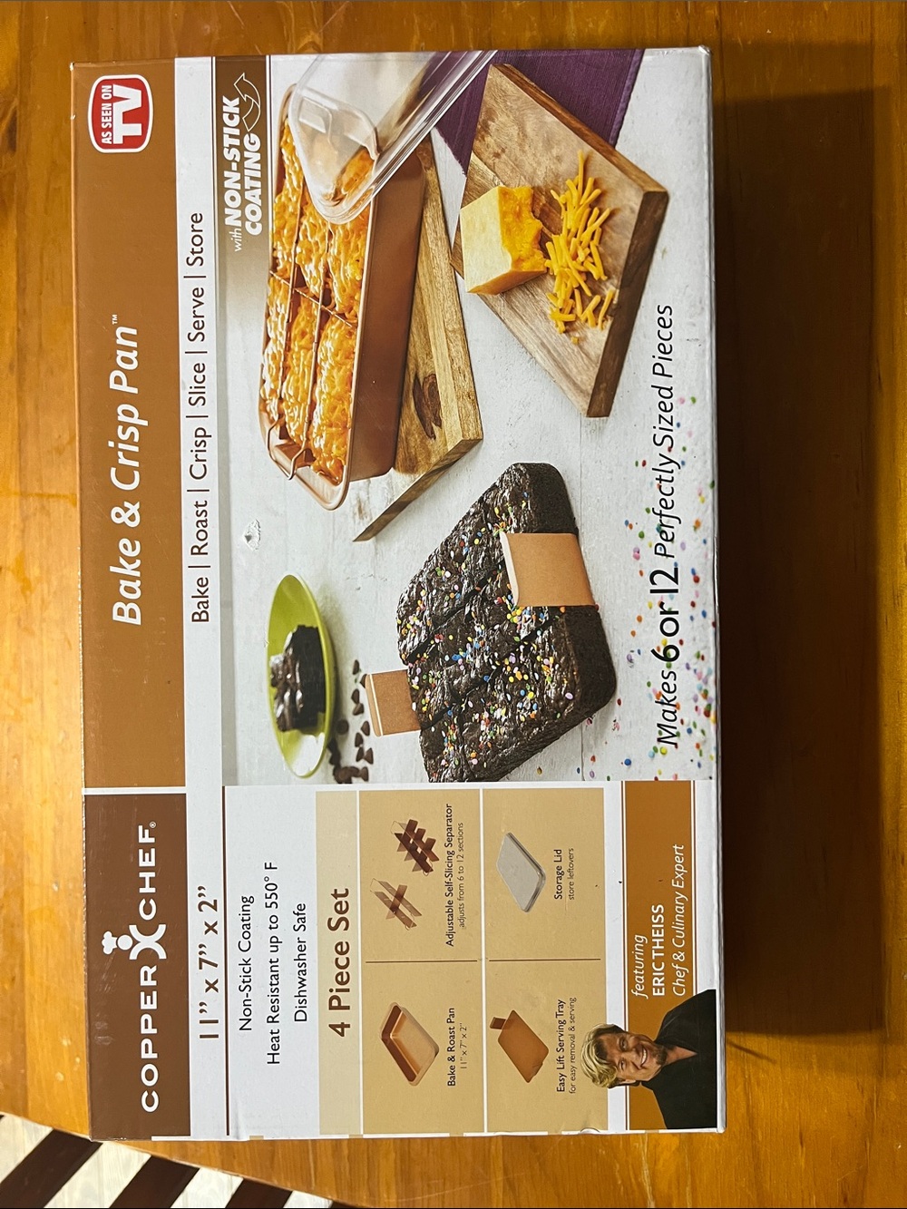 Copper Chef Bake & Crisp Pan 4-Piece Set in Copper Finish